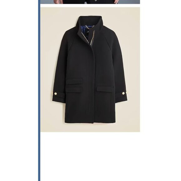 J. Crew Jackets & Blazers - J.Crew Womens $398 Petite Toscana coat Italian wool blend Size P00 CE181 Black